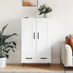 vidaXL Buffet haut blanc 69 5x31x115 cm bois d'ingénierie