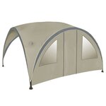 Bo-Camp Paroi latérale et porte de chapiteau Grand Beige 4472220