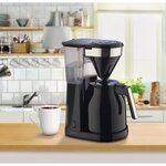 Melitta easy top therm ii 1023-08 - cafetiere filtre 1l - 1050 w - noir