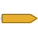 Panneau Pvc Adhésif Antidérapant Circulation Obligatoire 100 Cm - Jaune - Exacompta