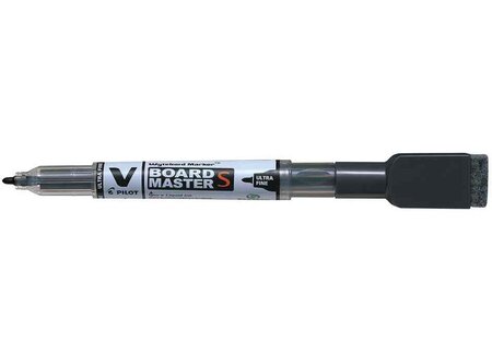 Marqueur tableau blanc V BOARD MASTER S avec effacette Pte Ultra Fine Noir PILOT