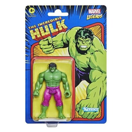 Hasbro marvel legends retro - figurine hulk de 9 5 cm