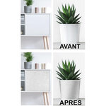 Rouleau sticker pailleté argent 45 x 150 cm