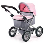 Bayer poussette pour poupée trendy gris et rose 13008aa