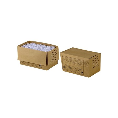 Sacs en papier recyclé pour destructeurs de documents, 34 l, marron (boîte 50 unités)