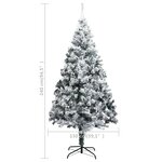 vidaXL Arbre de Noël artificiel pré-éclairé et boules vert 240 cm PVC