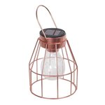 GALIX Lampe de table solaire : Metal finition cuivré
