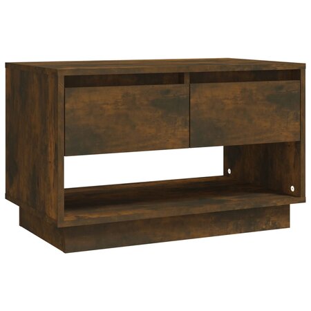 vidaXL Meuble TV Chêne fumé 70x41x44 cm Aggloméré