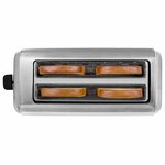 Princess grille-pain steel style 2 fentes longues 1759 w inox argenté