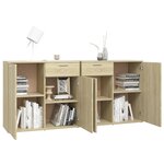 vidaXL Buffet Chêne sonoma 160x36x75 cm Aggloméré