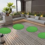 vidaXL Gazon artificiel avec picots Dia.95 cm Vert Rond