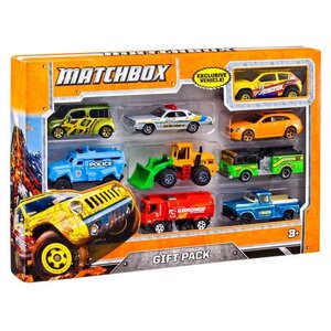 Matchbox coffret de 9 petites voitures (modeles aléatoires) - 3 ans et +