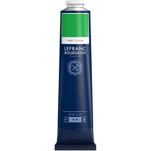 Peinture à l'huile en tube vert clair 150ml - lefranc & bourgeois