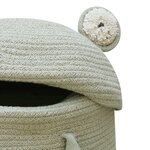 Panière rangement enfant - fred la Grenouille - Ø 23 x 35 cm