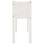 vidaXL Jardinières d'extérieur 2 Pièces Blanc 110x31x70 cm Bois de pin