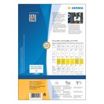 HERMA Étiquettes de film d'extérieur A4 210x297 mm 50 Feuilles Blanc