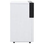 vidaXL Appareil à glaçons Noir 45 kg / 24 h