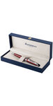 Waterman expert stylo bille  rouge foncé  recharge bleue pointe moyenne  coffret cadeau