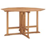 vidaXL Mobilier à dîner d'extérieur pliable 5 Pièces Bois solide de teck