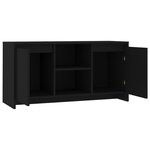 vidaXL Meuble TV Noir 102x37 5x52 5 cm Aggloméré