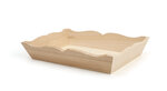 Plateau en bois coupe ondulée