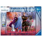 La reine des neiges 2 puzzle 100 pieces xxl - la magie de la foret - ravensburger - puzzle enfant - des 6 ans