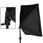 Tectake Kit éclairage studio 2 softbox + 2 trépieds