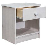 vidaXL Table de chevet 41x30x42 cm Bois de pin solide