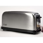Russell hobbs grille-pain à fente longue adventure argenté 1000 w