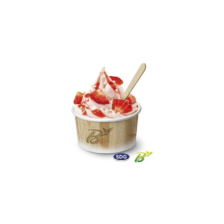 Pot de glace en carton recyclable nature 265 ml - lot de 1350 - sdg -  - 0.265