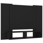 vidaXL Meuble TV mural Noir 120x23 5x90 cm Aggloméré