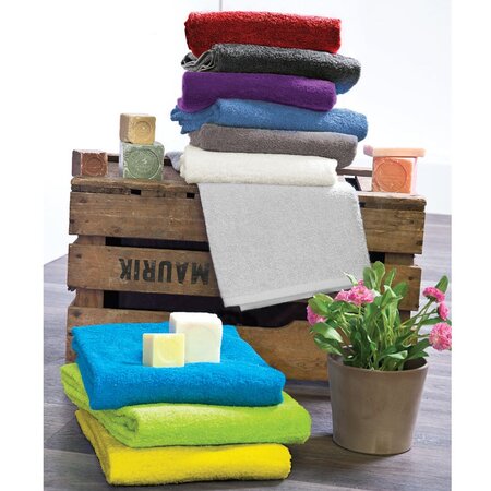 Serviette de bain lola - 70 x 130 cm 420 gr -  blanc