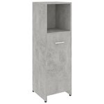 vidaXL Ensemble de meubles de salle de bain 4 Pièces Gris béton