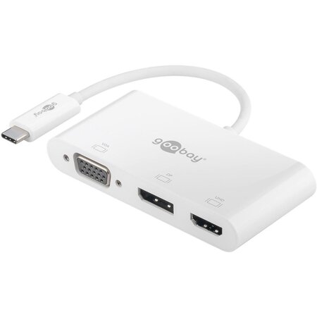 Adaptateur USB-C™ multiport VGA+DisplayPort+HDMI™ x 10 GOOBAY