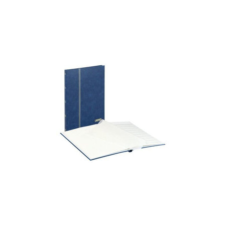 Album pour timbres standard bleu avec 16 pages blanches