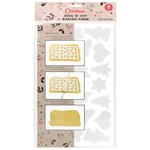 Plaque découpoir 25 biscuits de Noël