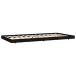 vidaXL Cadre de lit Noir 90x200 cm Bois de pin massif