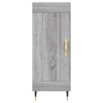 vidaXL Buffet haut Sonoma gris 34 5x34x180 cm Bois d'ingénierie