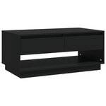 vidaXL Table basse Noir 102 5x55x44 cm Aggloméré