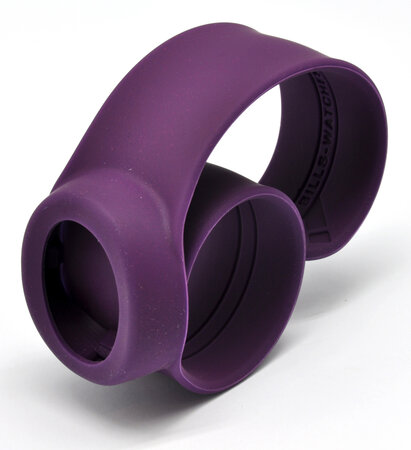 Bracelet de montre classic uni prune