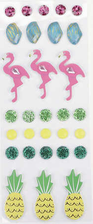 Lot Stickers Flamant Rose 30 Pieces 40