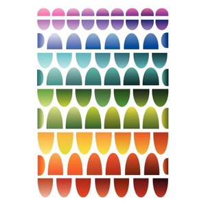 Pochette de 1 560 gommettes Decoraty adhésives repositionnables motif écailles