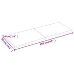 vidaXL Dessus de table 160x60x4 cm bois de chêne massif non traité