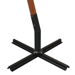 vidaXL Parasol suspendu avec mât Bleu azuré 3x3 m Bois de sapin massif