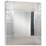 vidaXL Miroir de style aviation 50x50 cm Métal