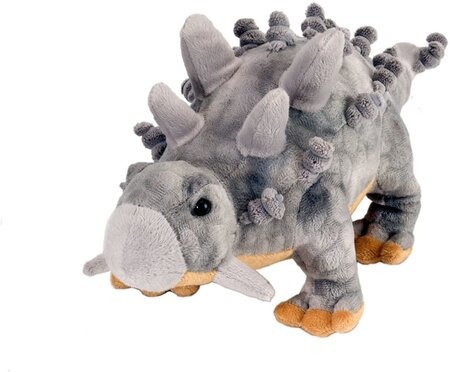 Peluche Dinosaure Ankylosaures De 25 Cm Gris