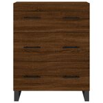vidaXL Buffet haut Chêne marron 69 5x34x180 cm Bois d'ingénierie