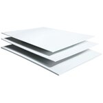 Paquet de 6 feuilles de carton mousse 3 mm d'épaisseur 50 x 65 cm