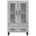 vidaXL Buffet haut sonoma gris 69 5x31x115 cm bois d'ingénierie