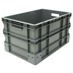 Bac de rangement norme Europe,  gerbable 55 litres - polypropylène gris anthracite